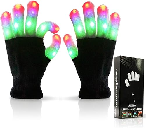 Luwint Cool Toys - Guantes LED para niños y niñas de 3-5, 4-6 años, regalos de Navidad iluminados para niños