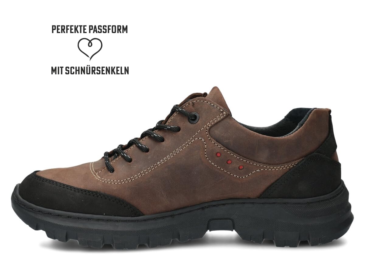 nagaba - Chaussures de randonnée - véritable, avec lacets - à semelle épaisse et antidérapante - Modèle 4081
