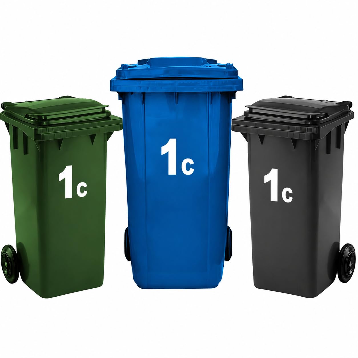 Rubigo 3 x Bin Numbers for Wheelie Bins, 0-99, Letters A-D, 17.5cm Dustbin Stickers, Easy Application Stick On Number Stickers - Weatherproof Self Adhesive Vinyl (5) — view 48