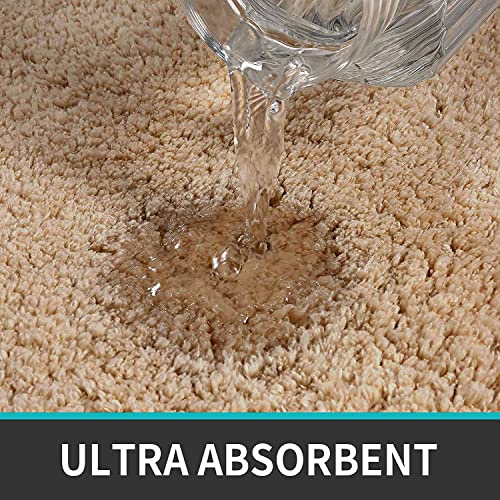 Image of LUXE HOME INTERNATIONAL Microfiber Rectangular Home Bath Mat Super Soft Non Slip Vegas Mats for Bathroom, Kitchen, Bedroom, and Door (40X60 Cm, Gold) Pack of 1