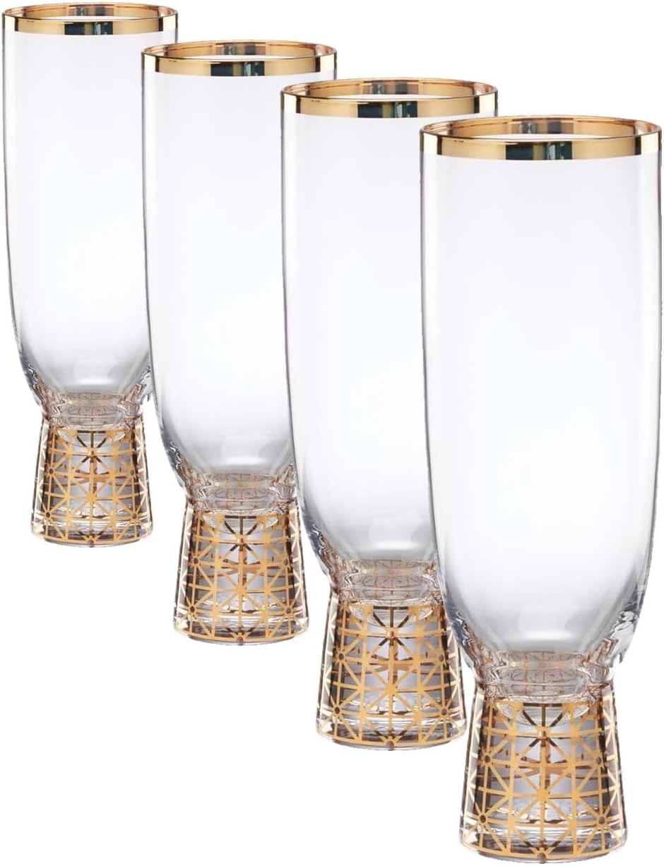 Lenox 897411 Tuscany Classics Gold Frost Flutes, Set of 4