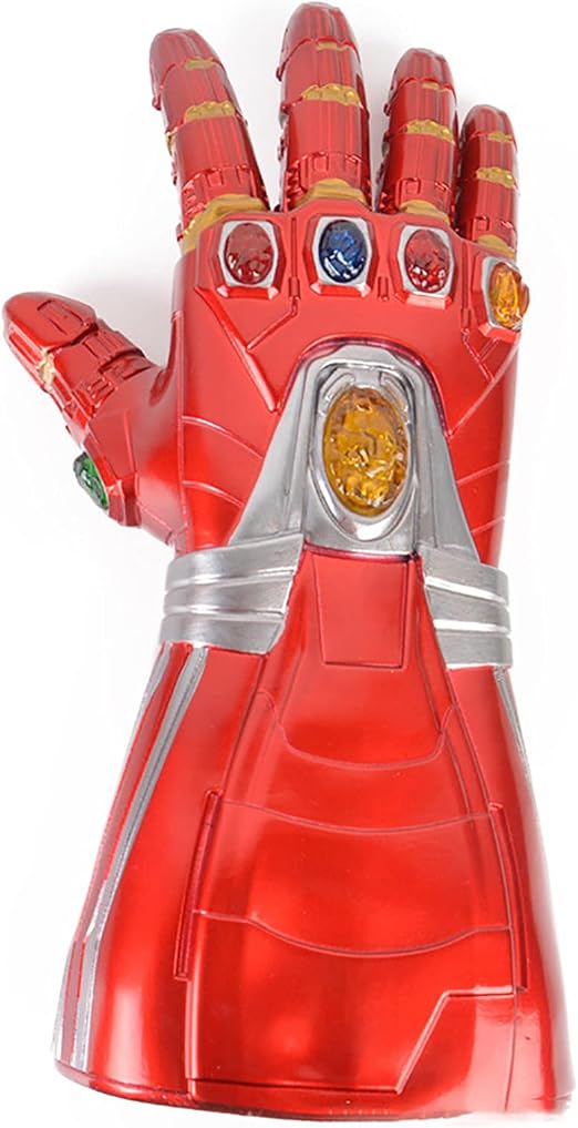 Amazon Co Jp アイアンマンガントレット アベンジャーズエンドゲームインフィニットウォーアイアンマングローブledストーンライトアップコスプレ小道具子供のおもちゃ大人 Child おもちゃ