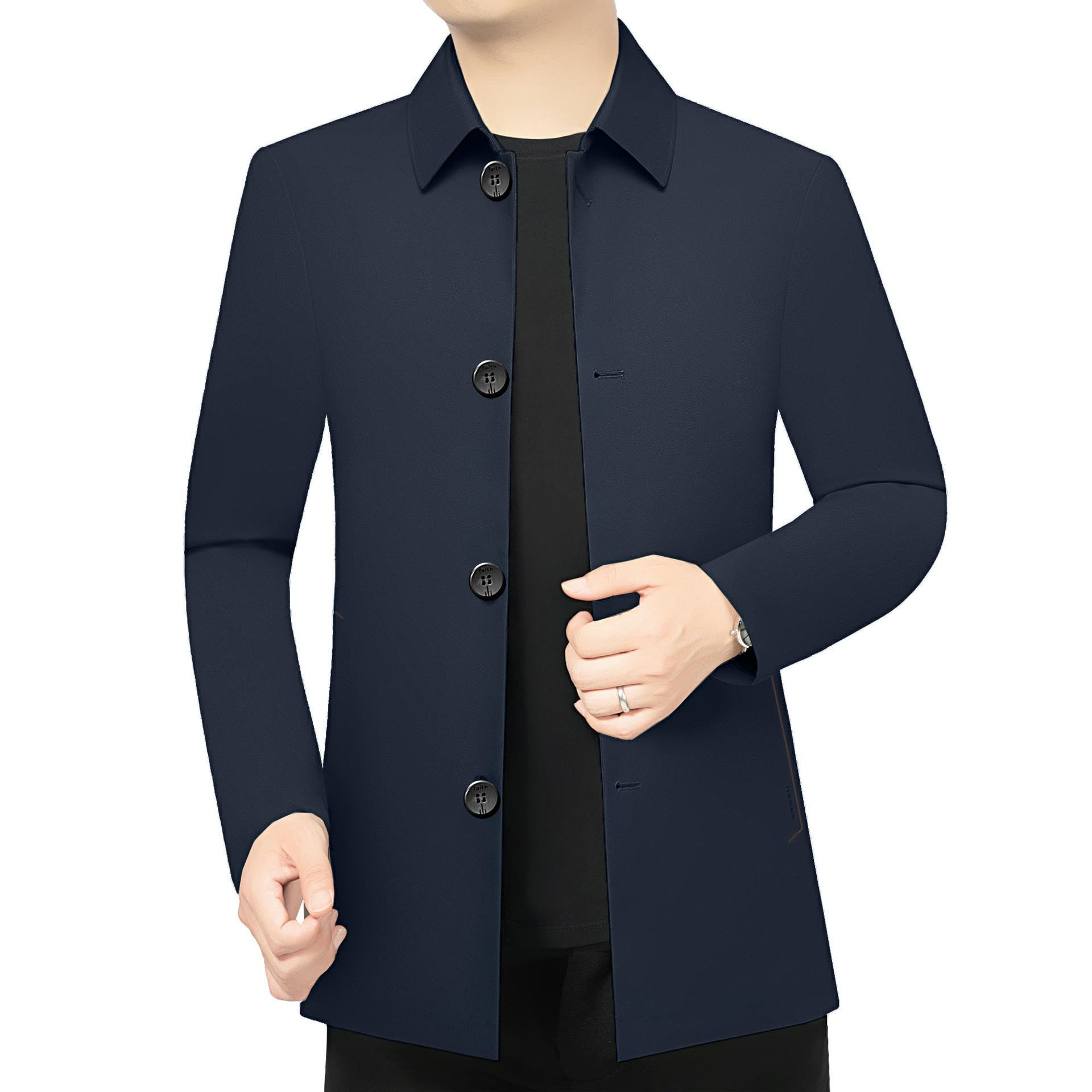Męska kurtka na wiosnę jesień Revers Business Casual