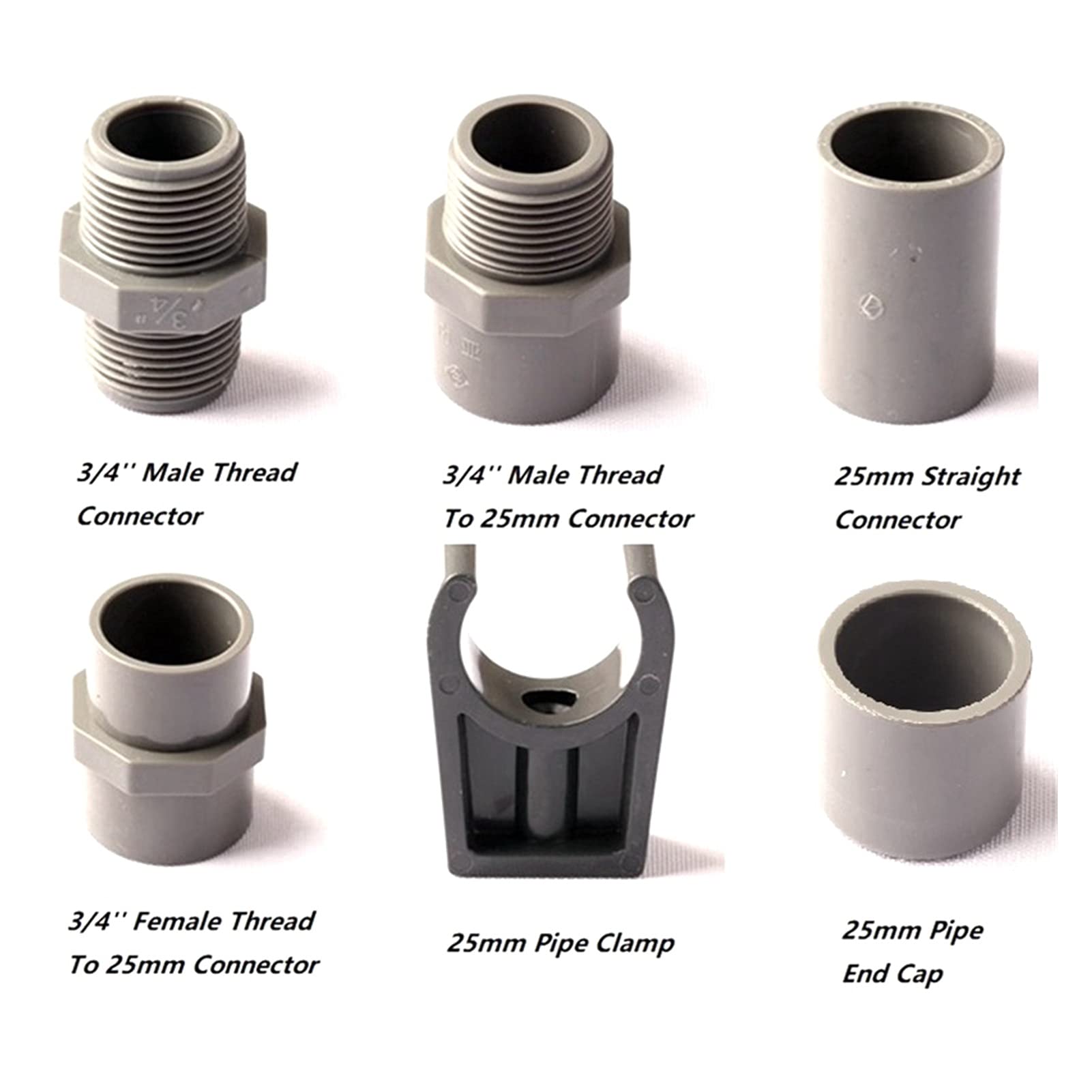 12 Gomiti In PVC 3/4 Per Tubo Da Giardinaggio - Raccordi A Gomito KP KOOL PRODUCTS