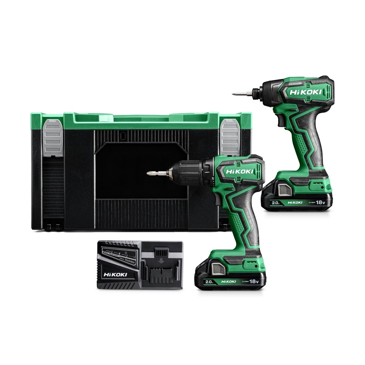 HIKOKI KC18DFXJAZ Twin Pack 18V 2 x 2.0Ah Li-ion