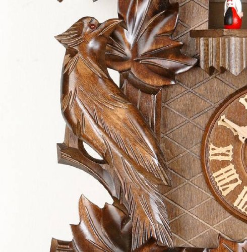 German Cuckoo Clock 8-day-movement Carved-Style 20.00 inch - Authentic black forest cuckoo clock by Hekas - Image 4