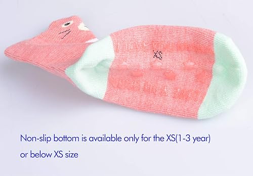 Miniatura 4 de Calcetines para niñas, 5 pares de calcetines de algodón para invierno, más gruesos, animales, gatos, osos, niños pequeños, de 0 a 15 años