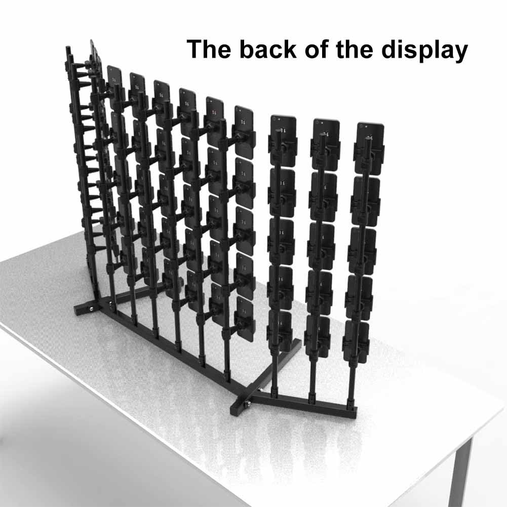 Soporte para teléfono móvil, soporte de escritorio ajustable para videoconferencias y transmisión, montaje vertical y horizontal, ideal para chat y soporte de escritorio