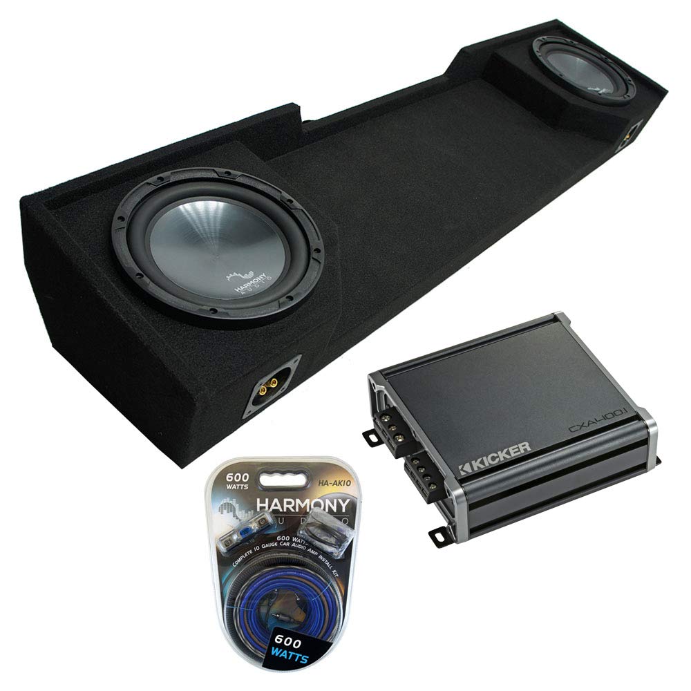 Harmony Audio Bundle R104 Compatible with Chevy CK Silverado Ext Truck 1988-1998 Dual 10