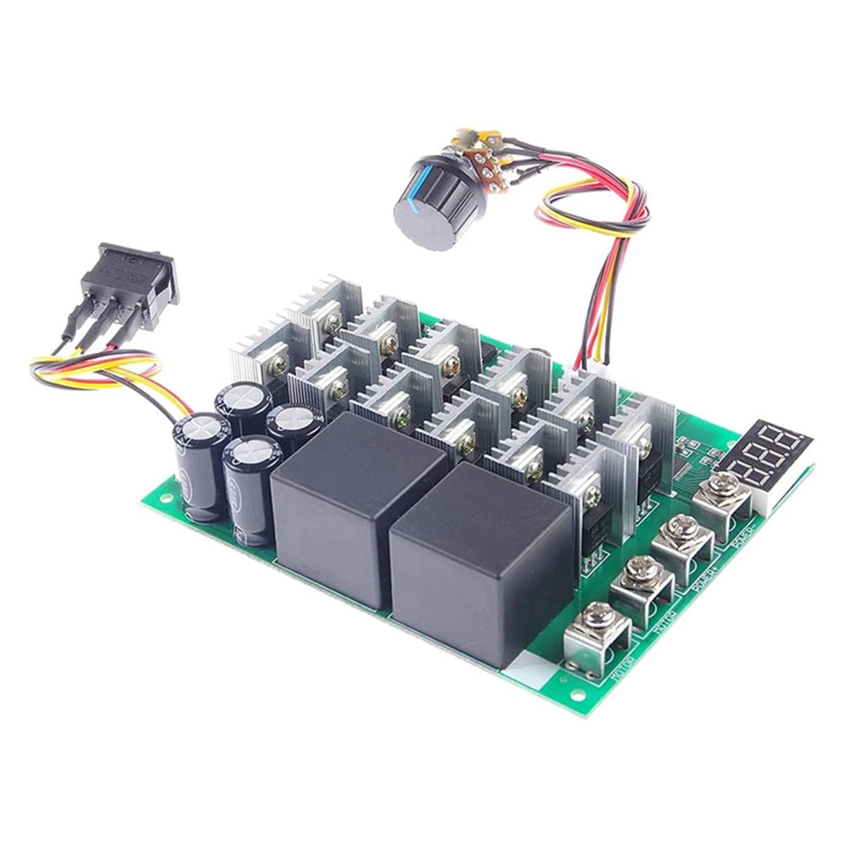 DC 10-55V Motor Drehzahlregler Reversible Schalter 12V 24V 36V 60A PWM CW / CCW DC 10-55V Motor Drehzahlregler Reversible Schalter 12V 24V 36V 60A PWM CW / CCW