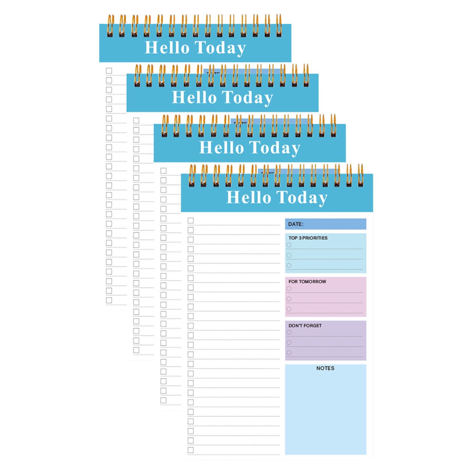 4 / set a 5 quaderni a spirale quaderno diario pratico pianificatore quotidiano quaderni cancelleria forniture per ufficio scolastico