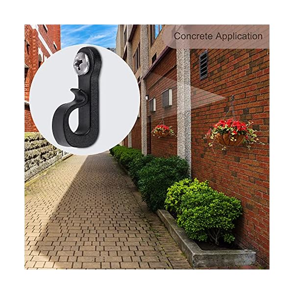 Seleware q hanger hooks for outdoor string lights, christmas light hooks with screw, indoor outdoor light hooks clips for hanging string lights fairy lights patio light - image 9