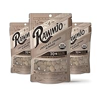 Vista 9 de Rawmio Almendras cubiertas de chocolate - Orgánicas, crudas, veganas, 70% chocolate negro, 2 paquetes, 2 onzas.