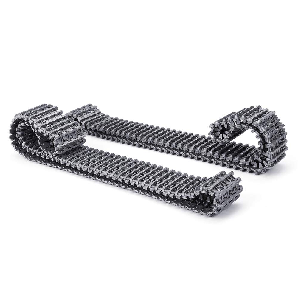 Generic Metal Replacement RC Tracks Caterpillars Car Parts, Clear