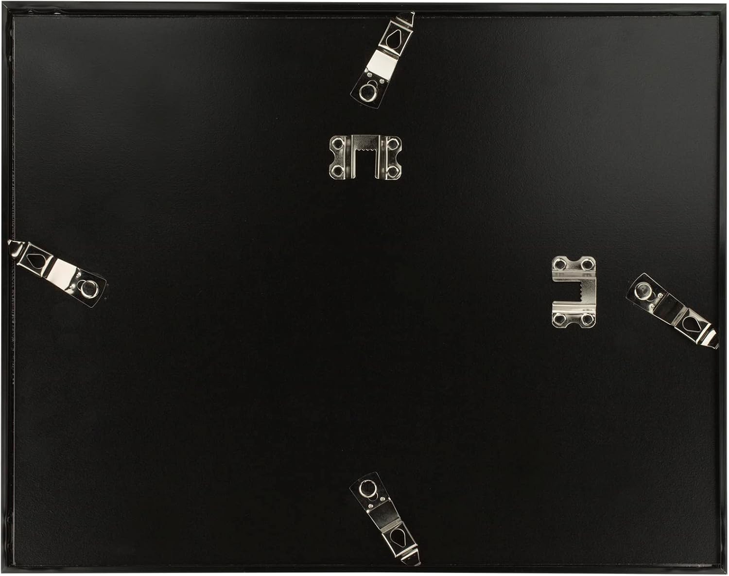 Ambiance Gallery Aluminum Picture Frame, 16"x20" Black, Includes Shatterproof Glazing and Spring Loaded Backerboard - Easy to Frame