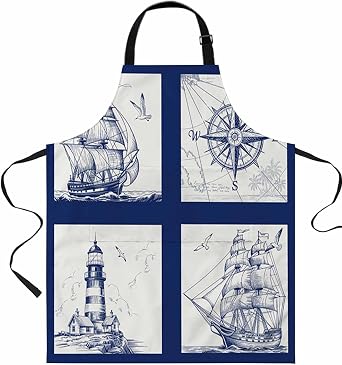 Chef Apron Adjustable Bib Aprons, Waterproof Apron with Pockets for Men Women, Kitchen Cooking Apron