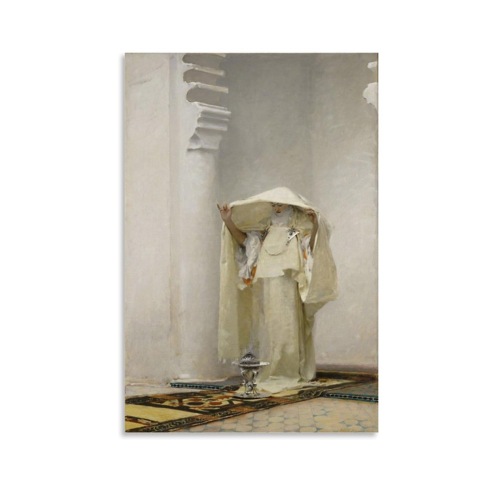Fumée D'ambre Gris By John Singer Sargent Painter Artwork Poster Picture Print Wall Art Painting Canvas Artworks Gift Idea Room Aesthetic 08x12inch(20x30cm)