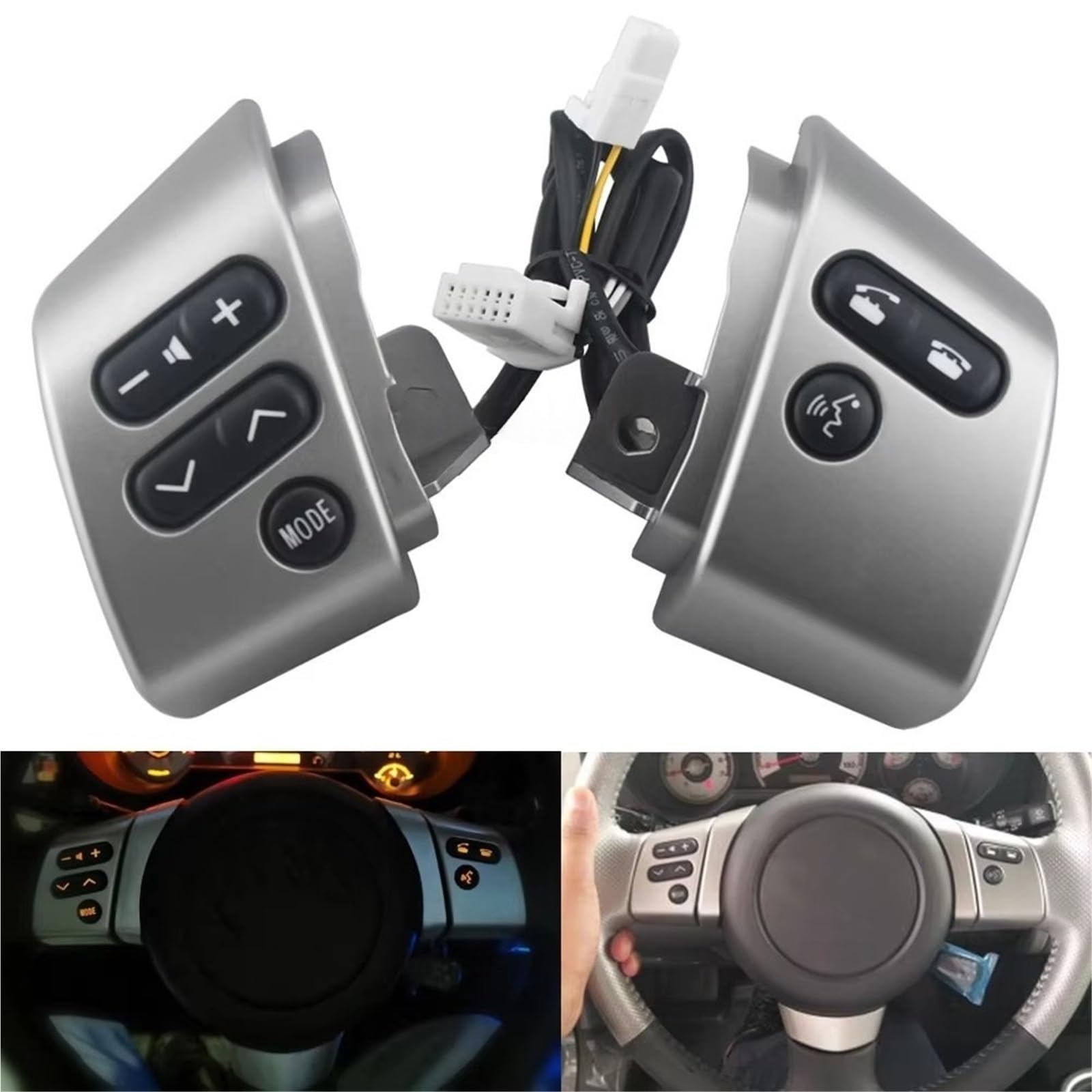 Botón Control Crucero Volante Interruptor Botones Teléfono En El Volante 84250-35070 para Toyota FJ para Cruiser 2007-2020