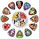 Guitar Picks, 24 Stück Plektrum 0.46/0.71/0.96/1.20mm 4 Verschiedene Stärke Zelluloid Plektron,Gitarren Plectrum für Akustikgitarre, E-Guitar, Bass,Ukulele(Mix-4)