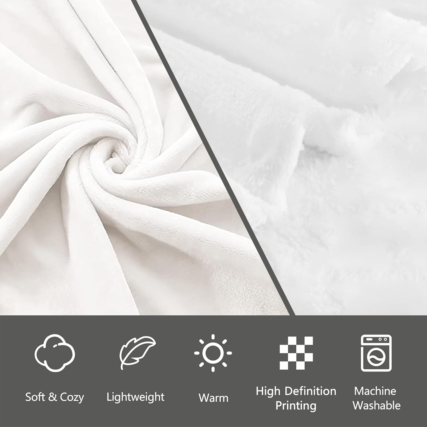 Peacock Gifts, Peacock Theme Blanket for Adults Women Kids, 50x60 in, Cozy Fuzzy Warm Soft Throw Blankets for Bedroom, Camping, Couch, Decor - Image 4