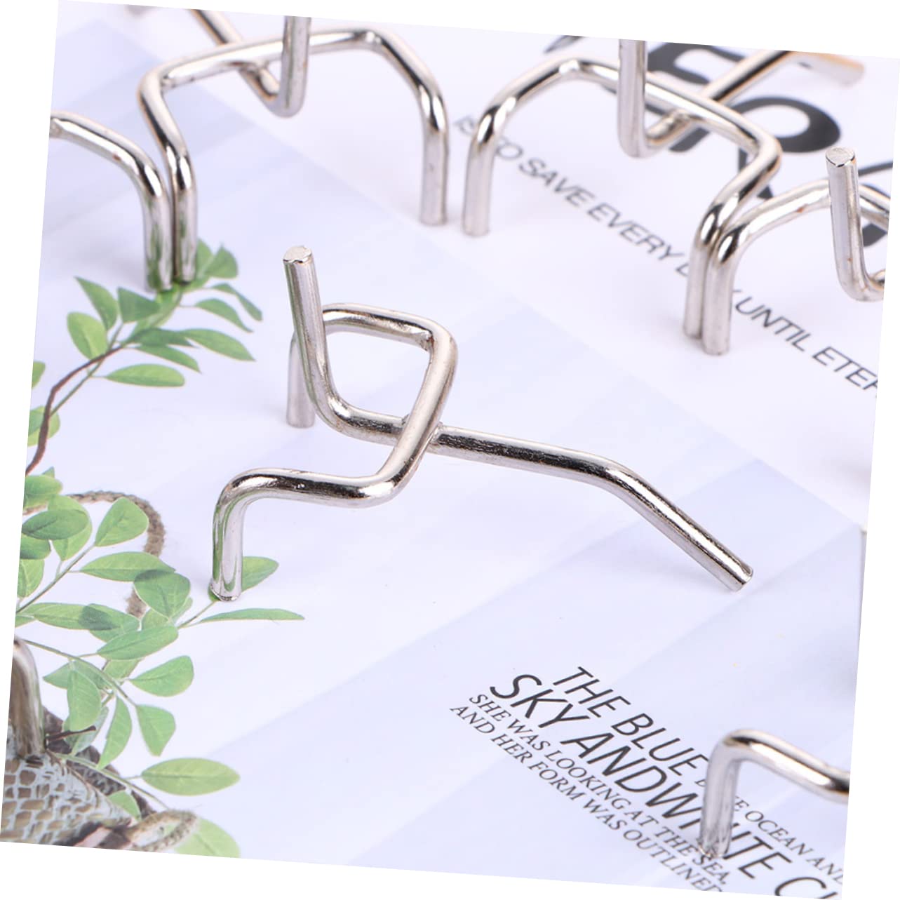 MUSISALY 50pcs Bathroom Hooks Hanging Hooks for Pocket Wire Pegboard Hook Peg Hooks Utility Hooks Peg Wall Hooks Pegboard Shelving Hook Tool Board Hooks Pegboard Hooks Bulk Pegboard Hangers