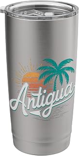 Antigua Souvenirs Matching Family Antigua Barbuda Vacation Stainless Steel Insulated Tumbler