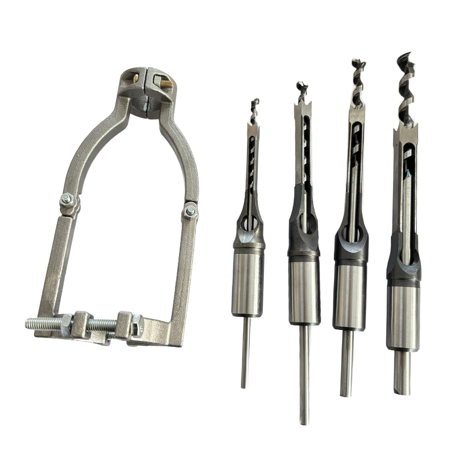 Adaptador de Broca Cuadrada con 4 Brocas Profesionales para Taladros.