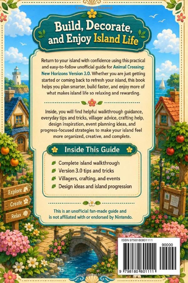Animal Crossing: New Horizons 3.0 Unofficial Game Guide – 2026 Updated Edition Complete Island Walkthrough, Tips & Tricks, Villagers, Crafting, Design Ideas, Events, Secrets & Island Progression image 3