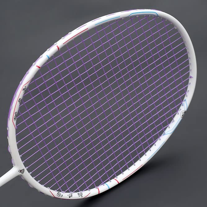 Carbon Fiber String Badminton Rackets Super Light Professional Racquet Bags Sports Adult