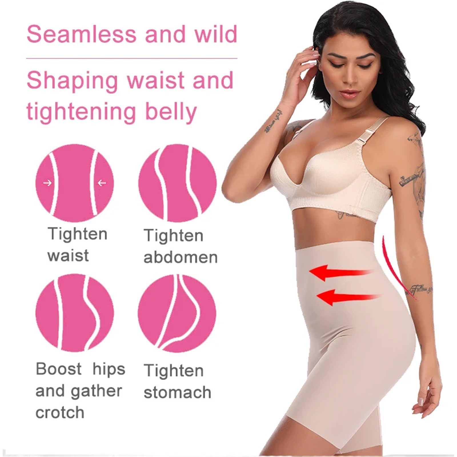 Pancera Contenitiva Mutandine Modellanti Modellanti a Vita Alta da Donna 2 Pezzi in Misto Cotone Leggero, fenomenali e Ultra Traspiranti Intimo Modellante(Black,S)