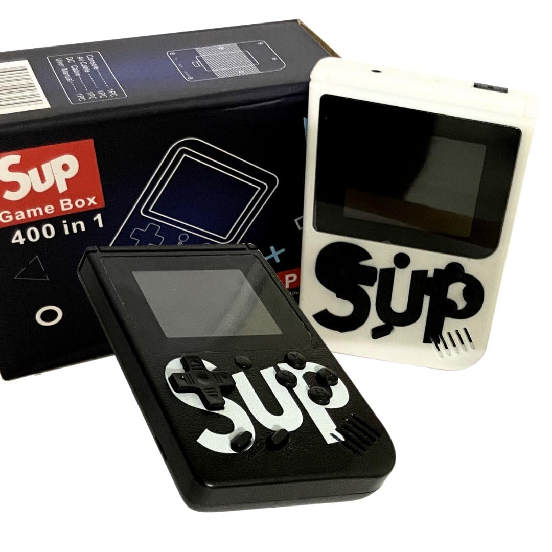 500-in-1 Handheld Retro Gaming Console with Colorful LCD Screen and Portable Charger | SUP 400-in-1 Classic Game Console with Big Screen | AV Connect TV | for Kids and Adults | Ages 4+ (Black) (B0D9RWMHTV) Amazon Price History, Amazon Price Tracker