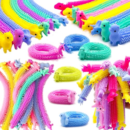 YZXODN 30 Pack Stretchy Strings Fidget Toys, Sensory Toys Bulk for Kids and Adults Stress Relief, Anti-Anxiety Autism Toys, Perfect for Valentine's Day Classroom Exchange, Birthday Gifts, Party Favors