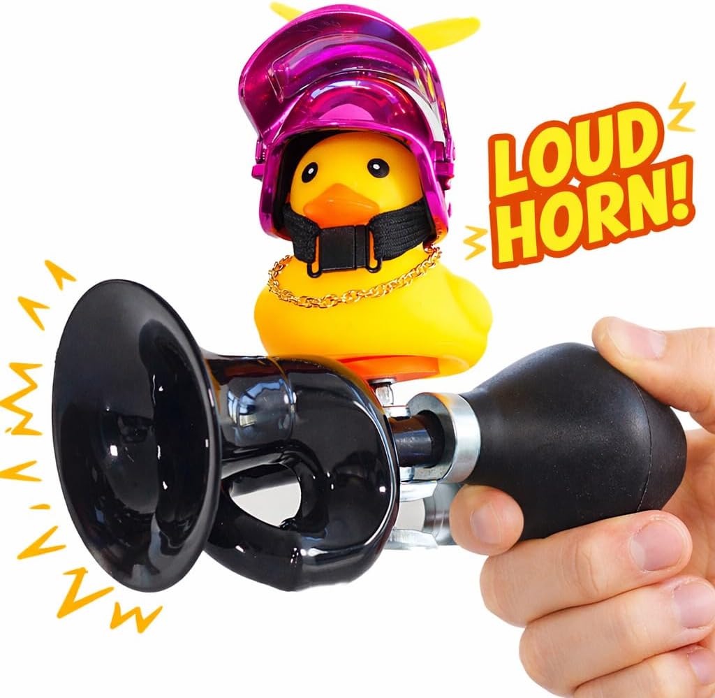 Bike Horn with Little Yellow Duck Classic Vintage Metal Twist Bicycle Horn for Kids Bike Accessories for Kids Bicycle Accessorie image 5