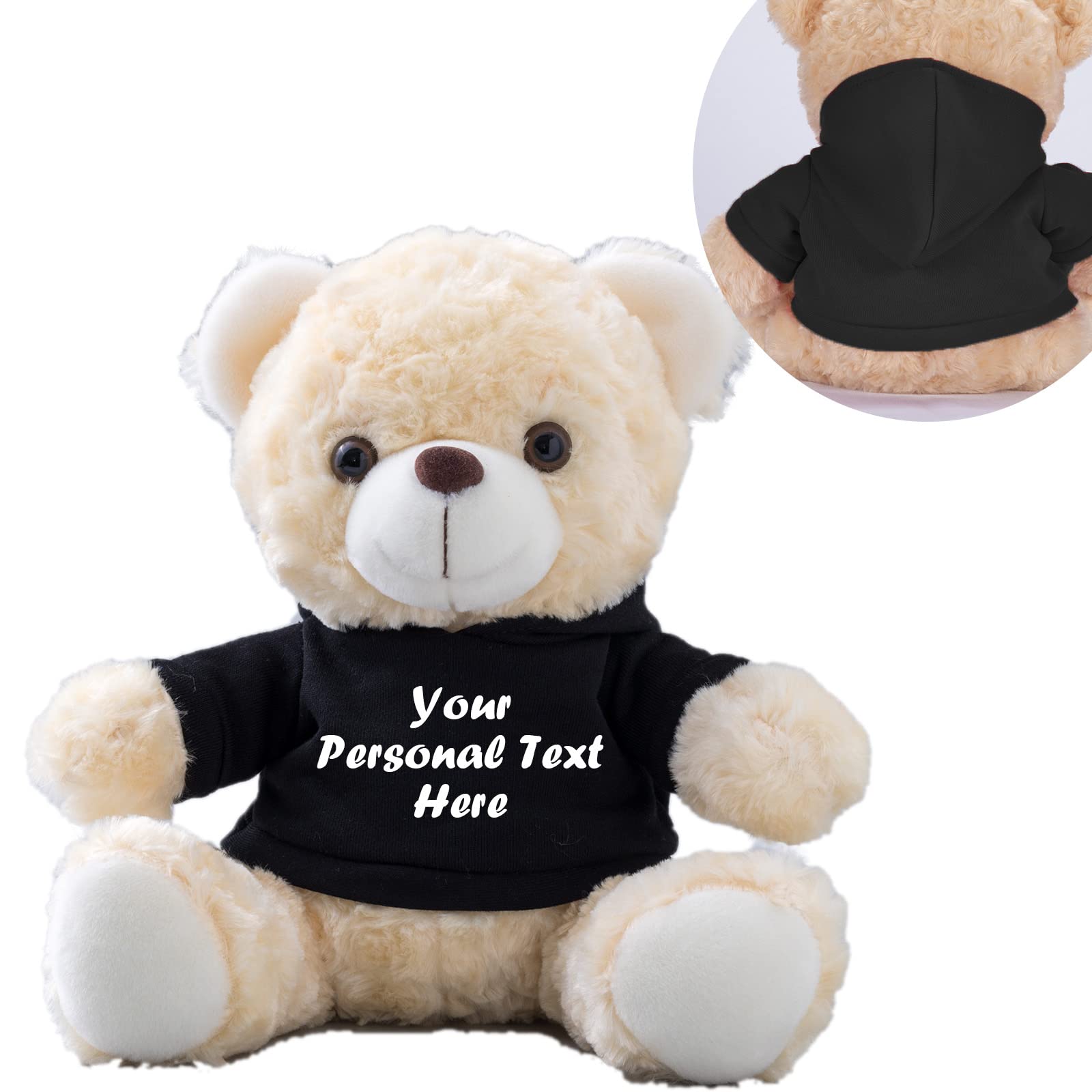 Custom Teddy Bear With Personalized Text Or Photo – Cute Plush Gift For Birthdays, Valentine’s, Christmas & More! - View #2