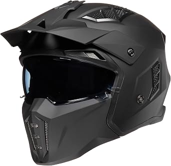 ILM Open Face Motorcycle 3/4 Half Helmet Adult Full face Retro Helmet Z302