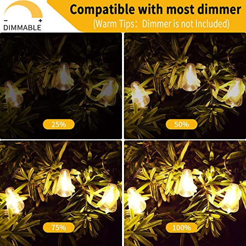 Yuucio Outdoor String Lights 200Ft Patio Lights With Dimmable Vintage St38 Edison Bulbs,Waterproof Shatterproof String Lights, Outside Hanging String Lights For Balcony Porch Backyard Bistro. #TOP2
