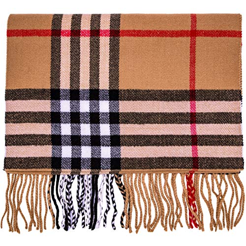 Deluxe Comfort Unisex Cashmere Feel Plaid Scarves