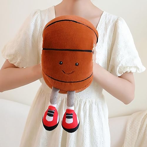 Miniatura 5 de MUALML Almohada de baloncesto bonita de felpa de baloncesto, almohada suave para canasta, divertida almohada deportiva para decoración de habitación