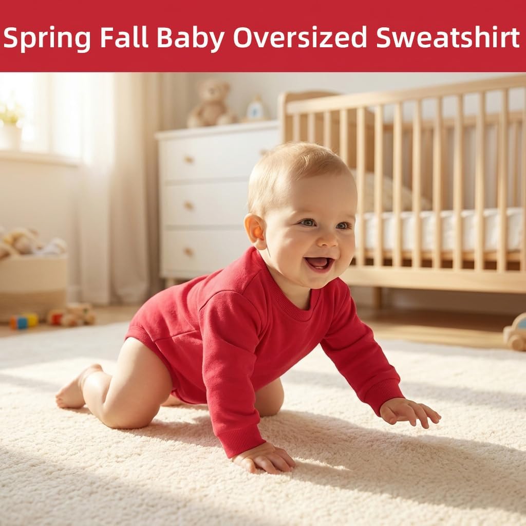Baby Boy Bubble Romper Long Sleeve Cotton Newborn Sweatshirt Onesie Girl 0-24M