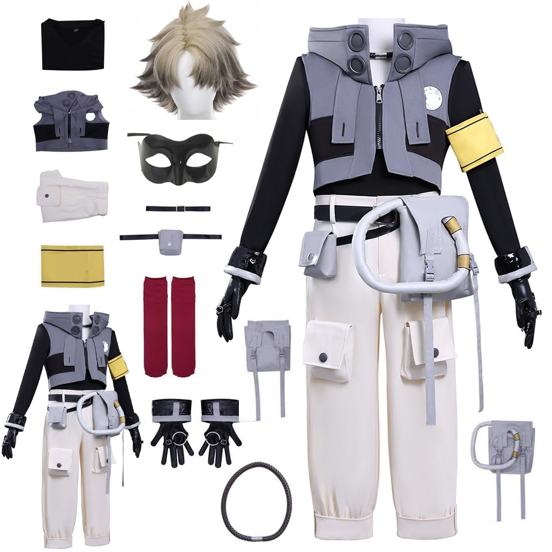 Mens Costume Outfit Suit Performance Stage Adult Halloween Role-playing