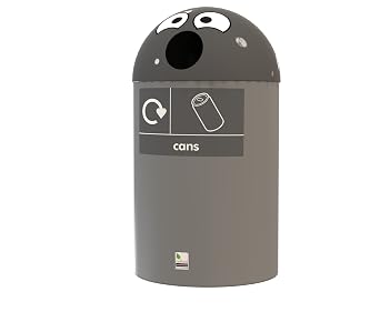 Buddy Recycling Bin 84 Litres Grey Cans