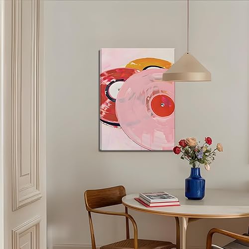 Miniatura 6 de Fashion Lucky - Juego de 3 pinturas artísticas de pared de 8 bolas, pósteres de impresiones en lienzo de bolas de disco funky, registro de música