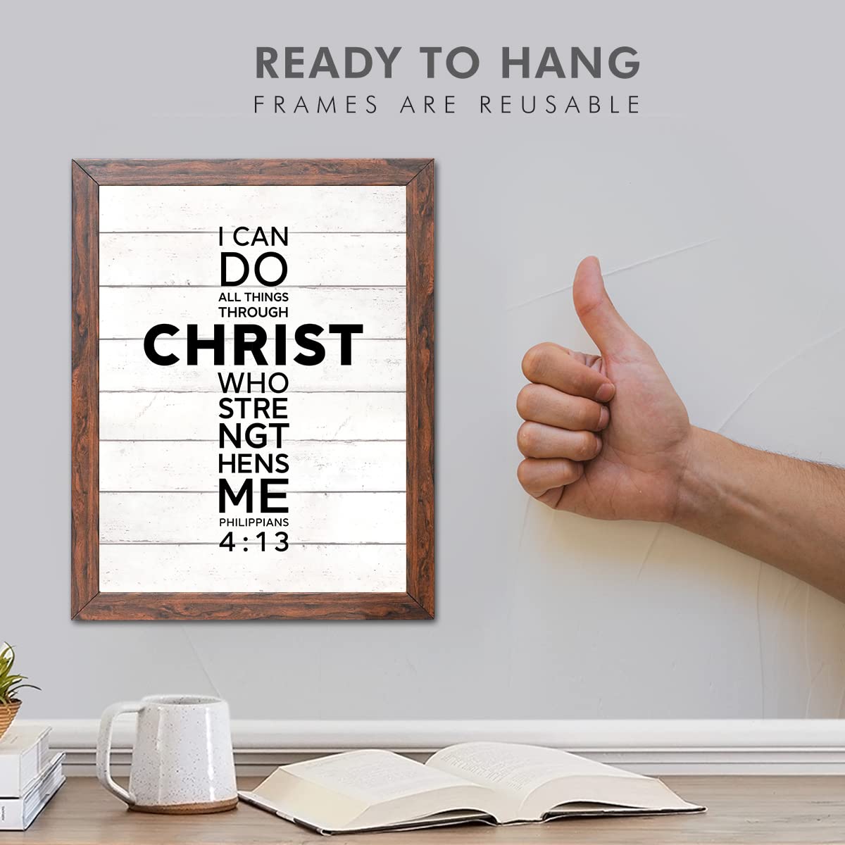 Jesus & Christmas Quotes Wall Frames - Christian Decor -4 Jesus & Christmas Quotes Wall Frames - Christian Decor -4