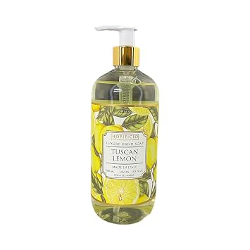 Luxury Liquid Hand Soap Hypoallergenic, Sulfate-free, Regenerating, Moisturizing & Gently Cleansing Liquid Soap, 16.9 Fl Oz Tuscan Lemon