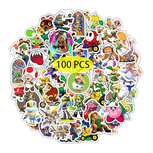 Babymiu Mix Video Game Stickers Decals100 Pcs
