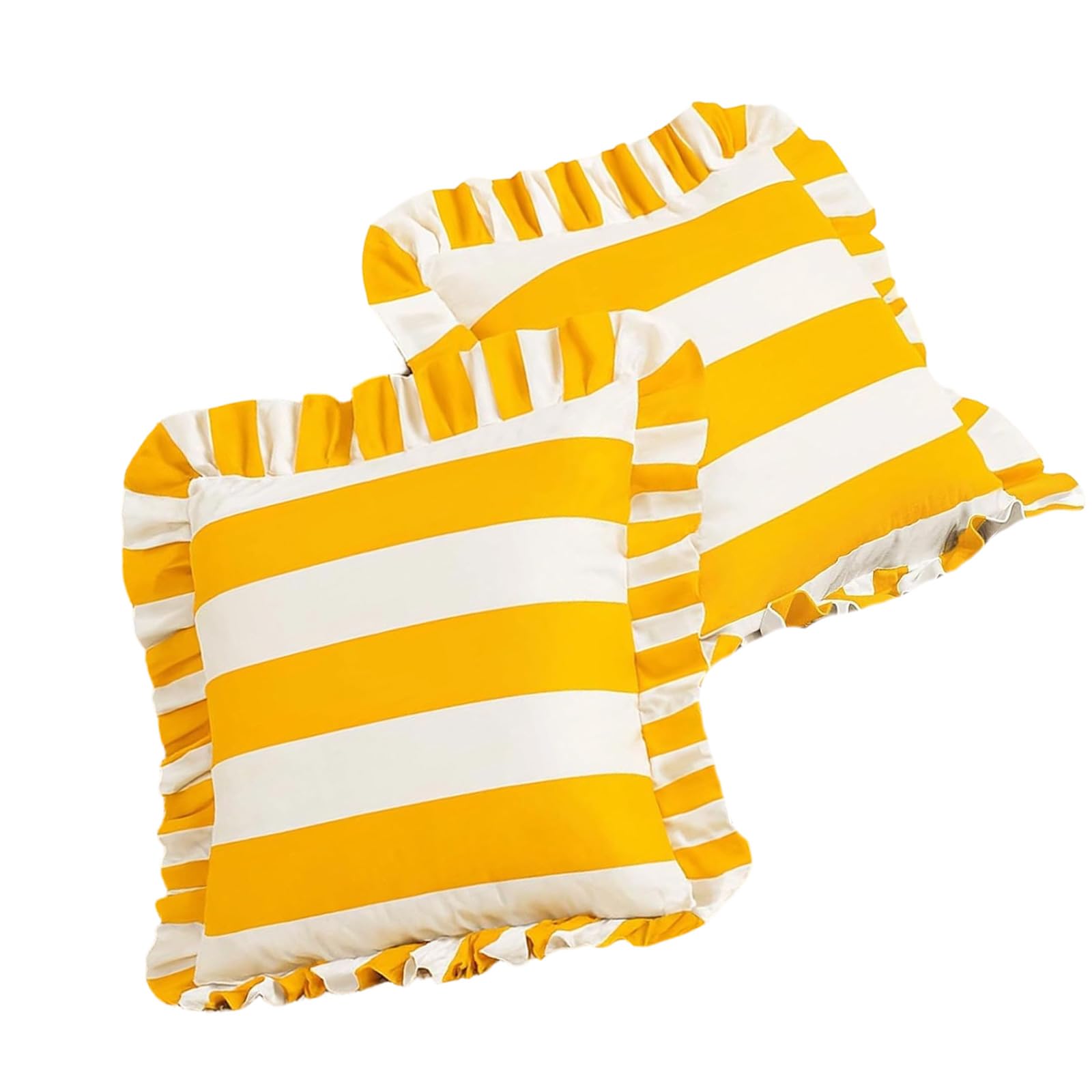 Fundas de almohada de rayas para piscina y jardín juego decorativo de poliéster para el porche