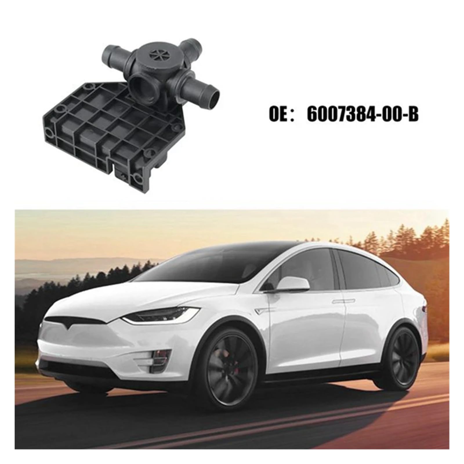 Zawór elektromagnetyczny sterujący ogrzewaniem samochodowym, pasujący do modelu SX 6007384-00-B