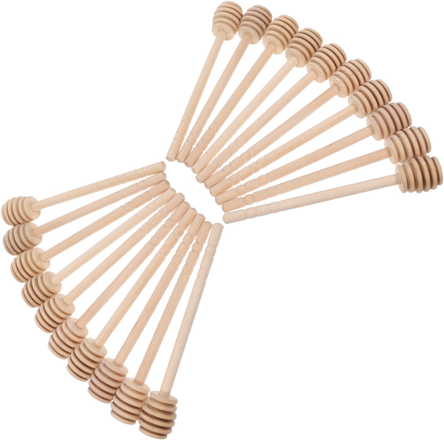 50pcs Rustic Charm Honey Mixing Stirrers Wooden Honey Sticks for Wedding Party and Home Decor