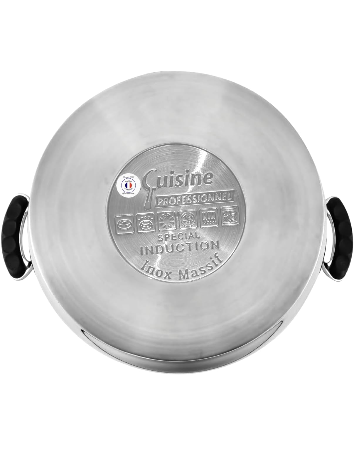 Couscoussier Inox Premium 4/6/8 L – Couvercle Verre + Joint Silicone – Fond Encapsulé – Compatible Induction & Lave-vaisselle – Sans Revêtement Antiadhésif – 22/24/26 cm (6 Litres 4/5 Personnes)