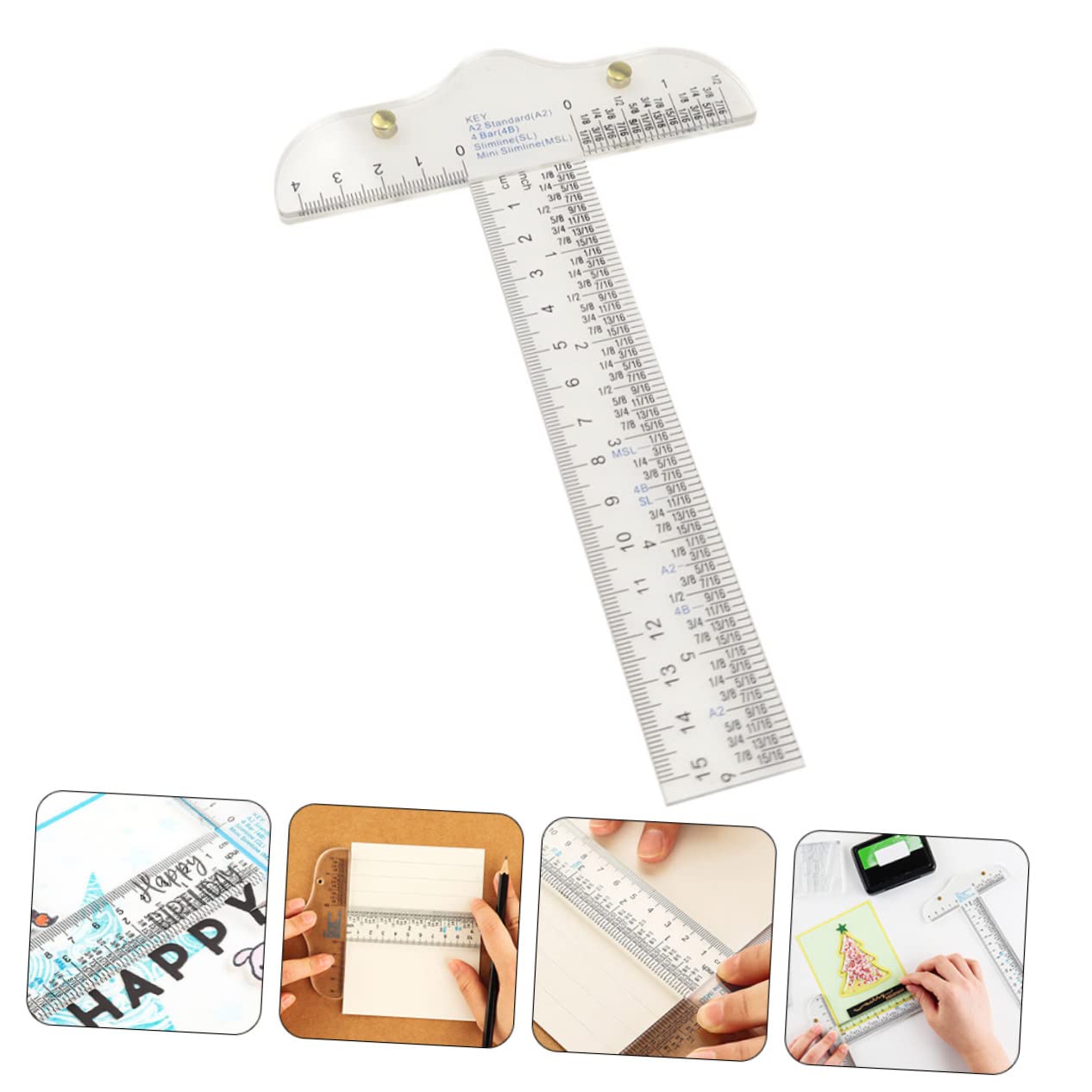 5 Pezzi Righelli A Forma Di T A Squadra, Strumento Di Calibrazione Per Magliette, Righello Da Disegno, Righello A Forma Di T, Trasparente, Da Cucito,